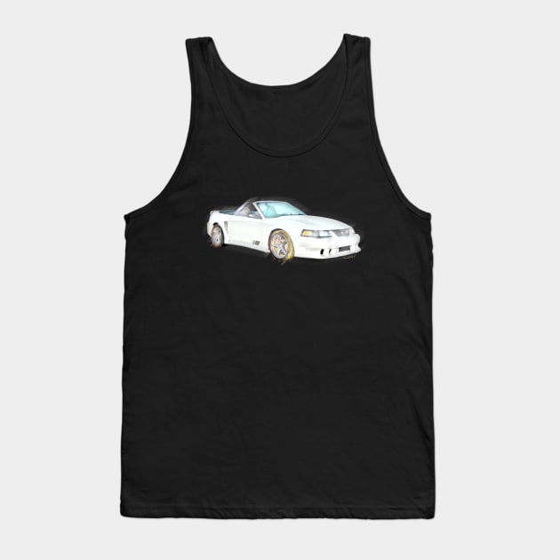 Saleen Mustang Rag Top Tank Top by vivachas